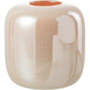 J-Line - Vaas Julien Glas Oranje/roze Small - 17x17x18cm
