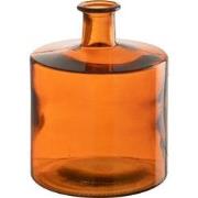 J-Line - Vaas Wijd Glas Orange Small - 20.5x20.5x26cm