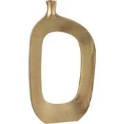 J-Line - Vaas Ovaal Aluminium Goud Large - 24x5.5x46cm