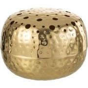 J-Line - Vaas Ball Met Gaten Metaal Goud Large - 23x23x8.5cm