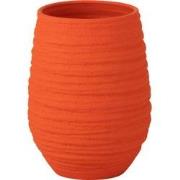J-Line - Vaas Fiesta Keramiek Oranje Mediium - 22x19x30cm