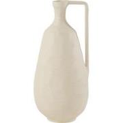 J-Line - Vaas Goa Aluminium Wit Large - 16.5x16x35cm