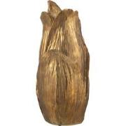J-Line - Vaas Nebu Bloemblad Goud Large - 28x28x60.5cm
