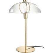 J-Line - Tafellamp Jeff Metaal/glas Transparant/goud - 32x32x48cm