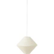 J-Line - Hanglamp Ufo Raffia Wit Large - 40x40x32cm