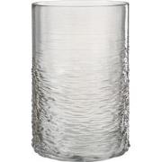 J-Line - Windlicht Zee Glas Grijs Large - 19.5x19.5x30cm