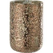 J-Line - Windlicht Geoxideerd Koper Large - 14x14x20cm