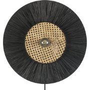 Beliani YAAPI - Muurlamp-Zwart-Papier