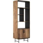 DTP Home Bookcase Evo, 2 doors, 5 open racks,220x80x40 cm, recycled te...