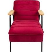 Clayre & Eef Fauteuil met Armleuning  60x69x78 cm Rood Textiel Relax S...