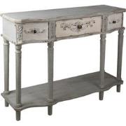 Clayre & Eef Sidetable  120x38x85 cm Grijs Hout Wandtafel