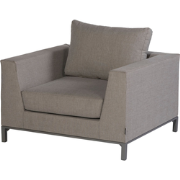 WOOOD Sicilië Loungestoel Tuin - Aluminium - Taupe - 100x88x60