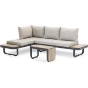 Sens-Line - Palmos Loungeset - Multifunctioneel - Aluminium - Taupe