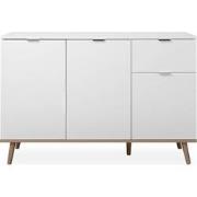 Buffet 3 Deuren 2 Planken 1 Lade L120 cm - Copenhague
