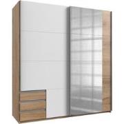 Kledingkast met 2 schuifdeuren waarvan 1 spiegel - L179 cm