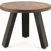 Mangohout Salontafel - Een Stijlvolle Ronde 50 cm