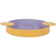 Present Time - Dienblad Double Funky Medium - Soft purple & bright yel...