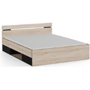 Bed 160x200 cm 2 lades en 1 nis L164,5 cm - MICHIGAN