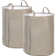 Beliani SAMTI - Wasmanden-Beige-Polyester