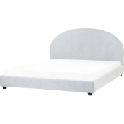 Beliani VAUCLUSE - Tweepersoonsbed-Blauw-Polyester