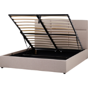Beliani LAGORD - Tweepersoonsbed-Beige-Polyester