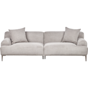 Beliani MATILA - Driezitsbank-Grijs-Polyester