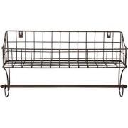 Clayre & Eef Handdoekhouder  44x12x25 cm Bruin Ijzer Handdoekhaak