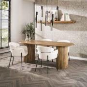 Eettafel Ovaal Mangohout Maria 215x90 cm