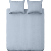 Ten Cate Katoensatijnen Dekbedovertrek - 200x200/220 - Licht Blauw