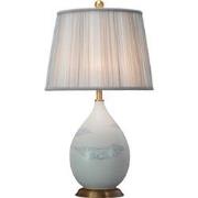Fine Asianliving Chinese Tafellamp Porselein met Kap Wolken
