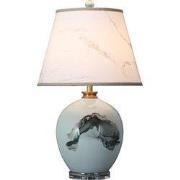 Fine Asianliving Oosterse Tafellamp Porselein Abstract Art met Kap