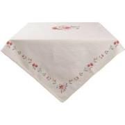 Clayre & Eef Tafelkleed  130x180 cm Beige Katoen Rechthoek Rozen Tafel...