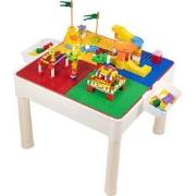 Decopatent® - 4in1 Kindertafel met Lego® & Duplo® bouwplaat - Watertaf...
