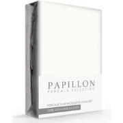 Hoeslaken Percal Papillon Ecru-180 x 200 cm