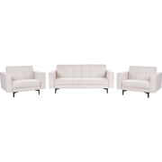 Beliani ALNES - Zitgroep-Wit-Polyester