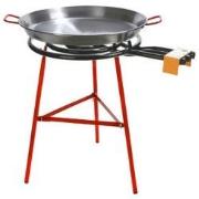 COMPLETE SET paella brander 60cm met standaard & paella pan 70cm - Ibi...