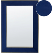 Beliani LAUTREC - Wandspiegel-Blauw-Fluweel