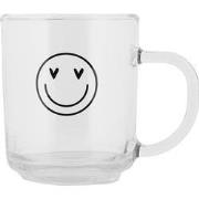 Clayre & Eef Theeglas 200 ml Transparant Glas Smile