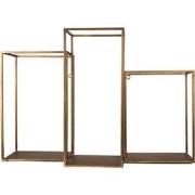 Clayre & Eef Wandrek  65x19x44 cm Goudkleurig Ijzer Muurrek
