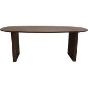 Eettafel Aya Donkerbruin Deens Ovaal 250cm - Giga Meubel