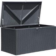 Lifetime Kunststof Kussenbox staal 509 Ltr - 132x70x67cm - Antraciet