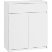 Meubella Schoenenkast Santiago - Wit - 92 cm - Met lade