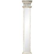Clayre & Eef Spiegel  28x145 cm Wit Hout Rechthoek Passpiegel