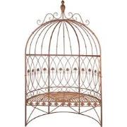 Clayre & Eef Tuinbank  119x59x208 cm Bruin Ijzer Bank Buiten