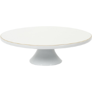 OTIX Taartplateau - met Voet - 30cm - Wit met Gouden rand - Decoratie ...