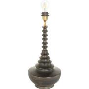 Anne Lighting - tafellamp - Bois - zwart - hout - Ø 27cm - E27 - 3677Z...
