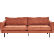 Beliani VINTERBRO - Driezitsbank-Bruin-Chenille