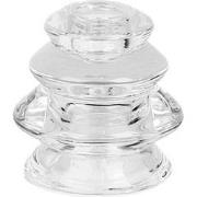 Clayre & Eef Kandelaar Ø 8x7 cm Transparant Glas