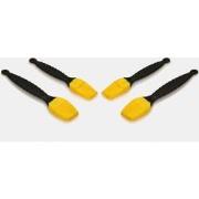 4 keukenborstels van siliconen 18 en 21 cm