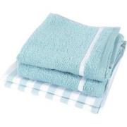 Twentse Damast 4PACK Keukentextiel Mix&Match Groen